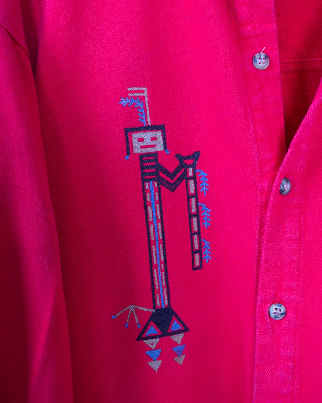 1998 Fun Originals Natives Red Button Up