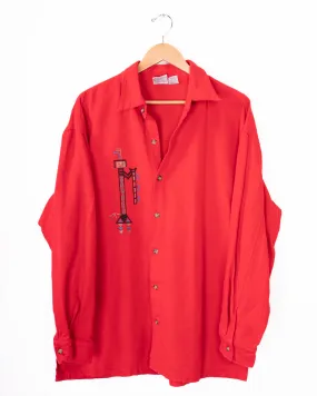 1998 Fun Originals Natives Red Button Up