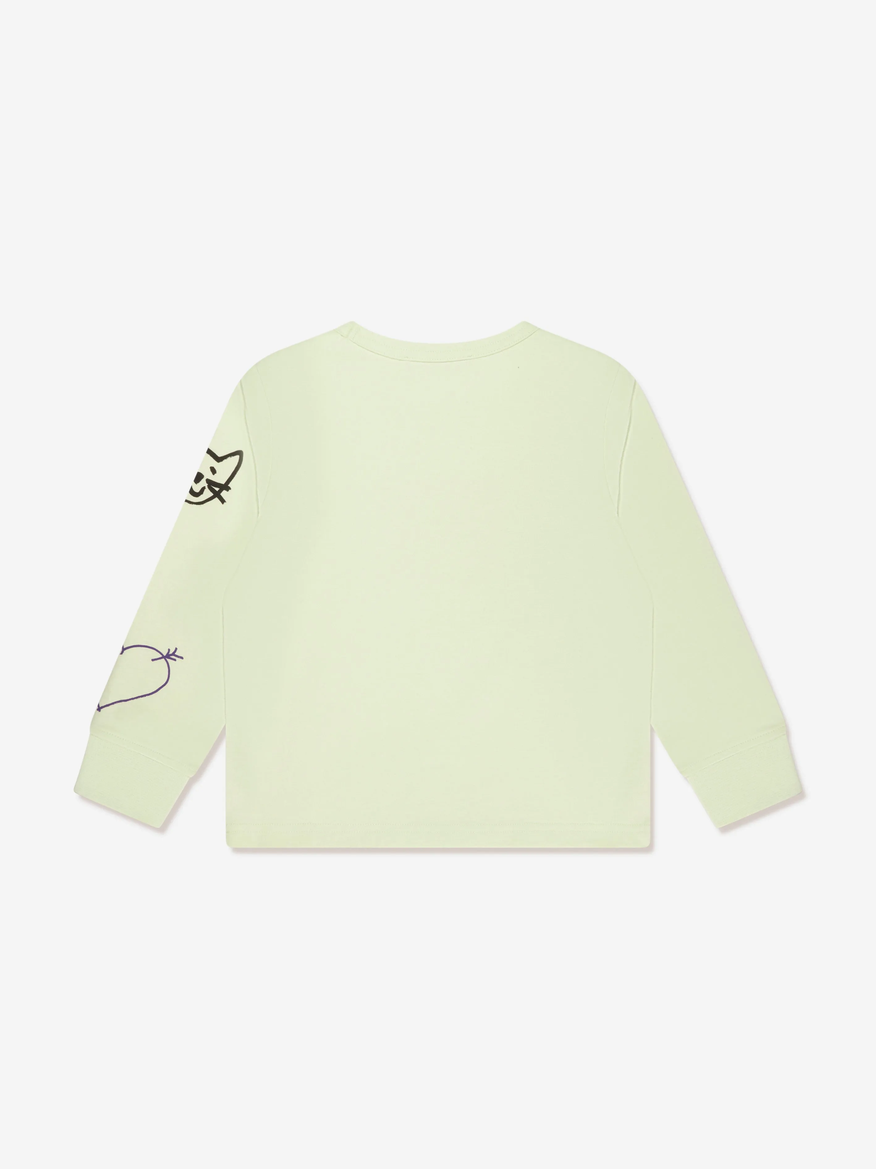 Acne Studios Kids Mini Nash Scribble T-Shirt in Green