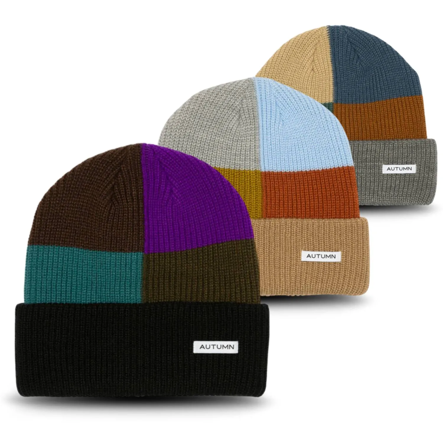 Autumn Patchwork Beanie