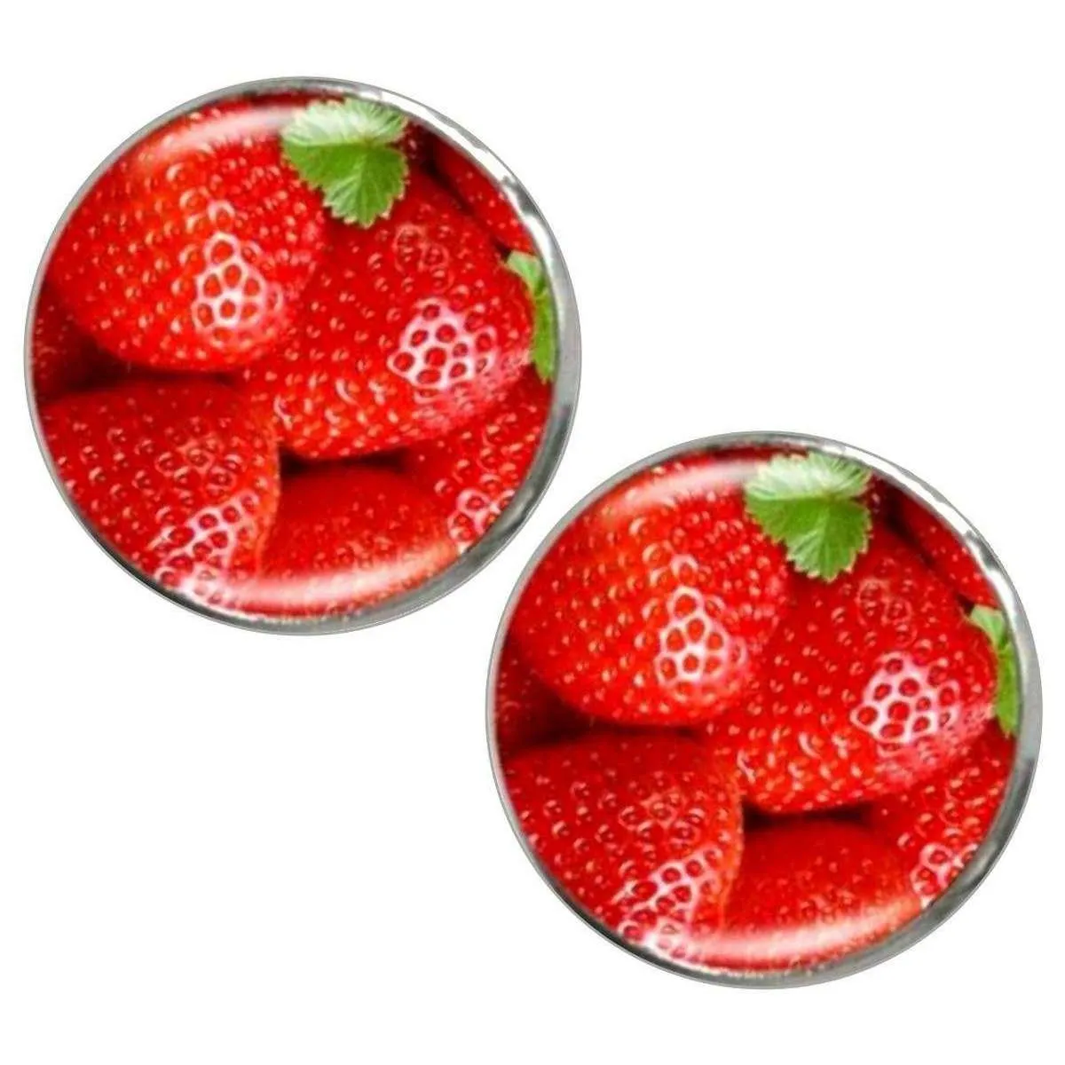 Bassin and Brown Strawberry Cufflinks - Red