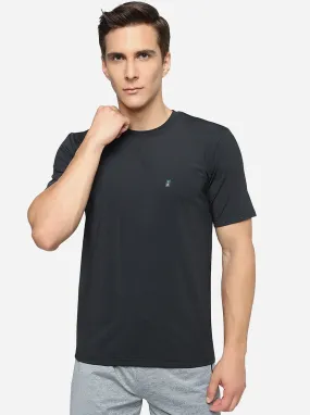 Black Solid Slim Fit T-Shirt | Jade Play