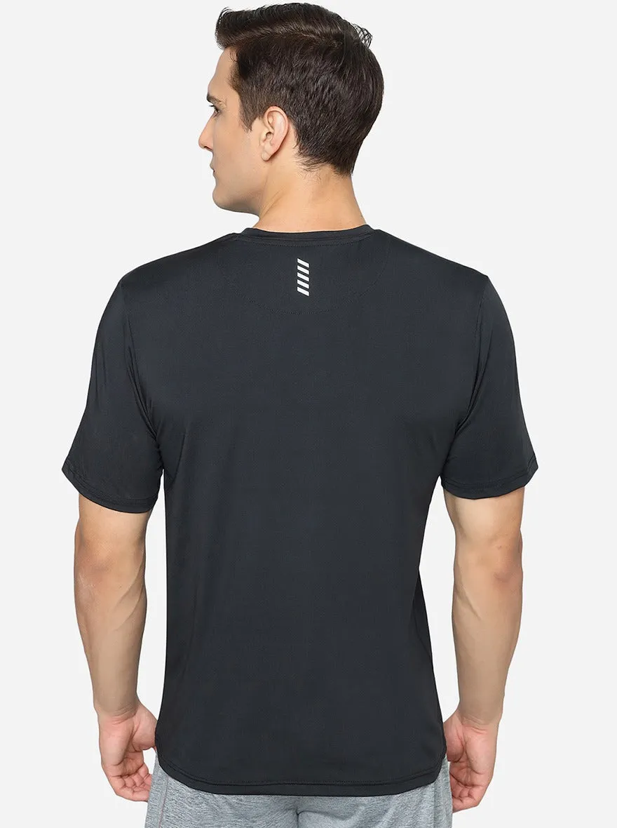 Black Solid Slim Fit T-Shirt | Jade Play