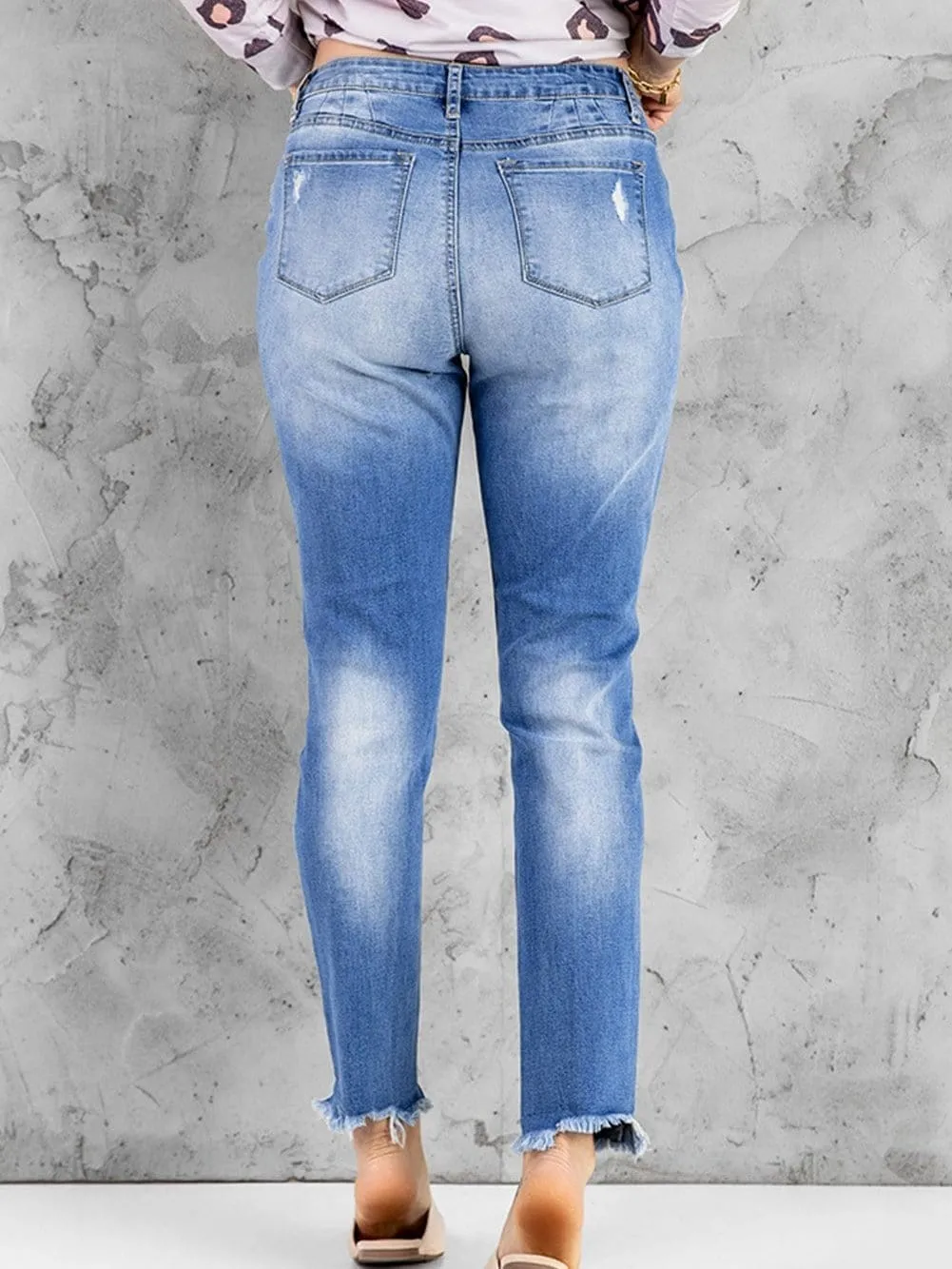 Blue Distressed Jeans