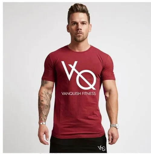 Brand Clothing Gyms Tight T-shirt Mens