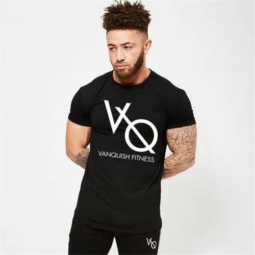 Brand Clothing Gyms Tight T-shirt Mens