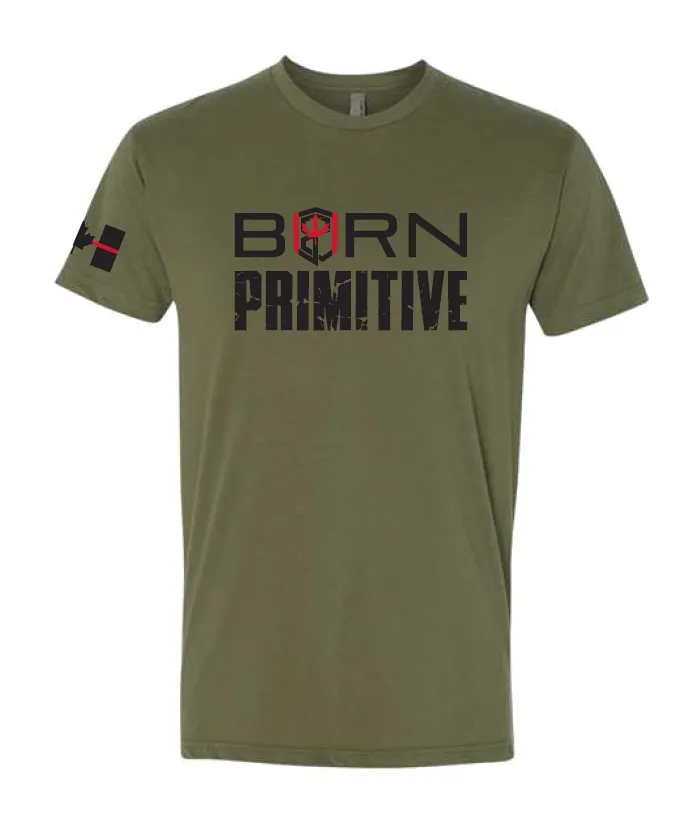 Brand Tee Thin Red Line (Tactical Green)