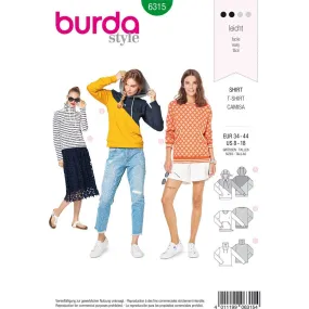 Burda Style Pattern B6315 Misses' hoodie