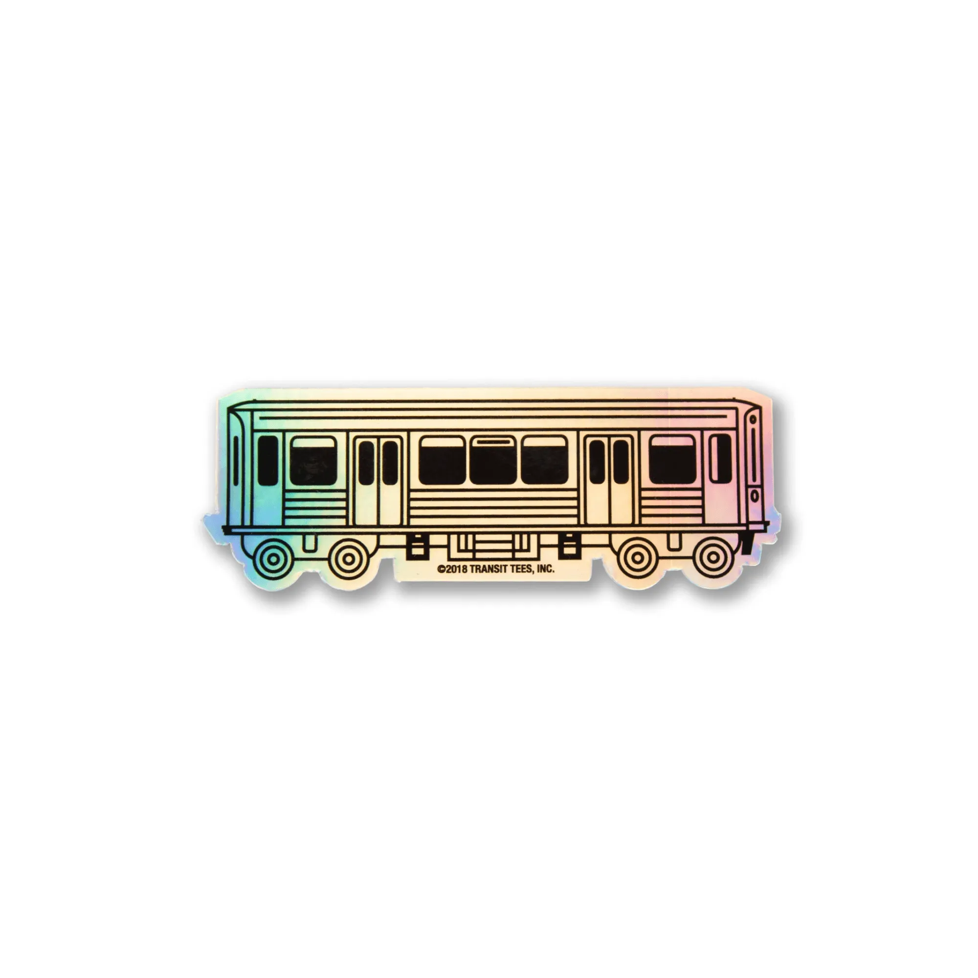 Chicago El Sticker - Holographic