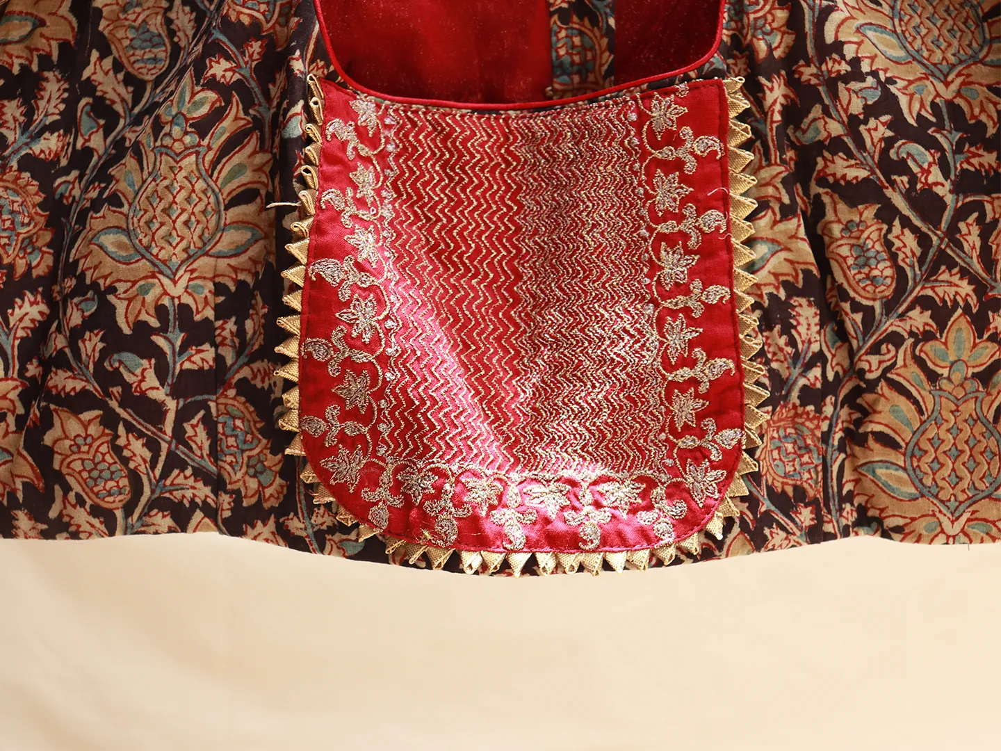 Cotton, Kalamkari, Embroidery blouse