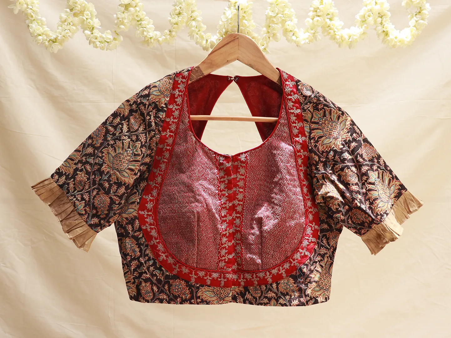 Cotton, Kalamkari, Embroidery blouse