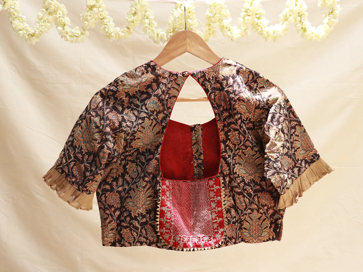 Cotton, Kalamkari, Embroidery blouse