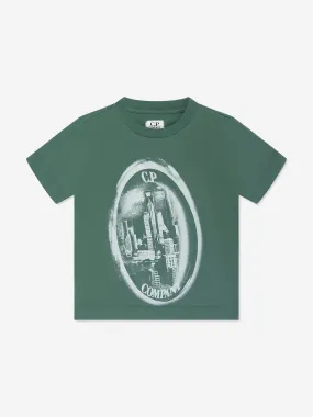 C.P. Company Boys Graphic Print T-Shirt in Green