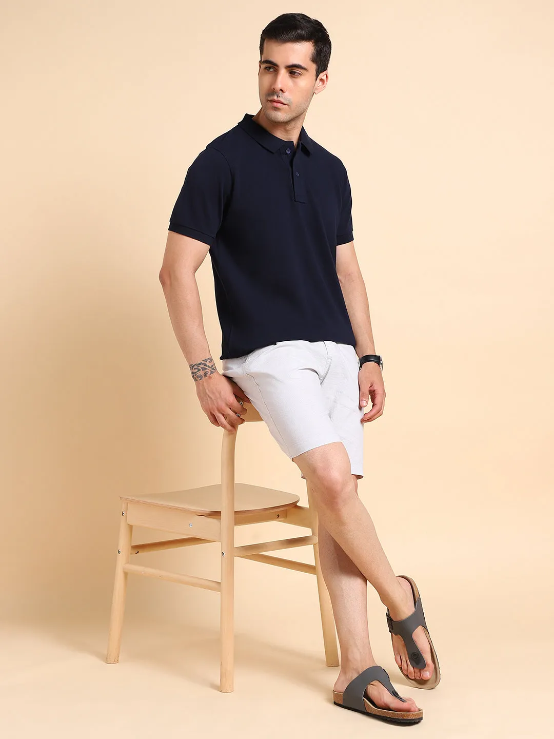 Dennis Lingo Polo Collar Cotton T-Shirt