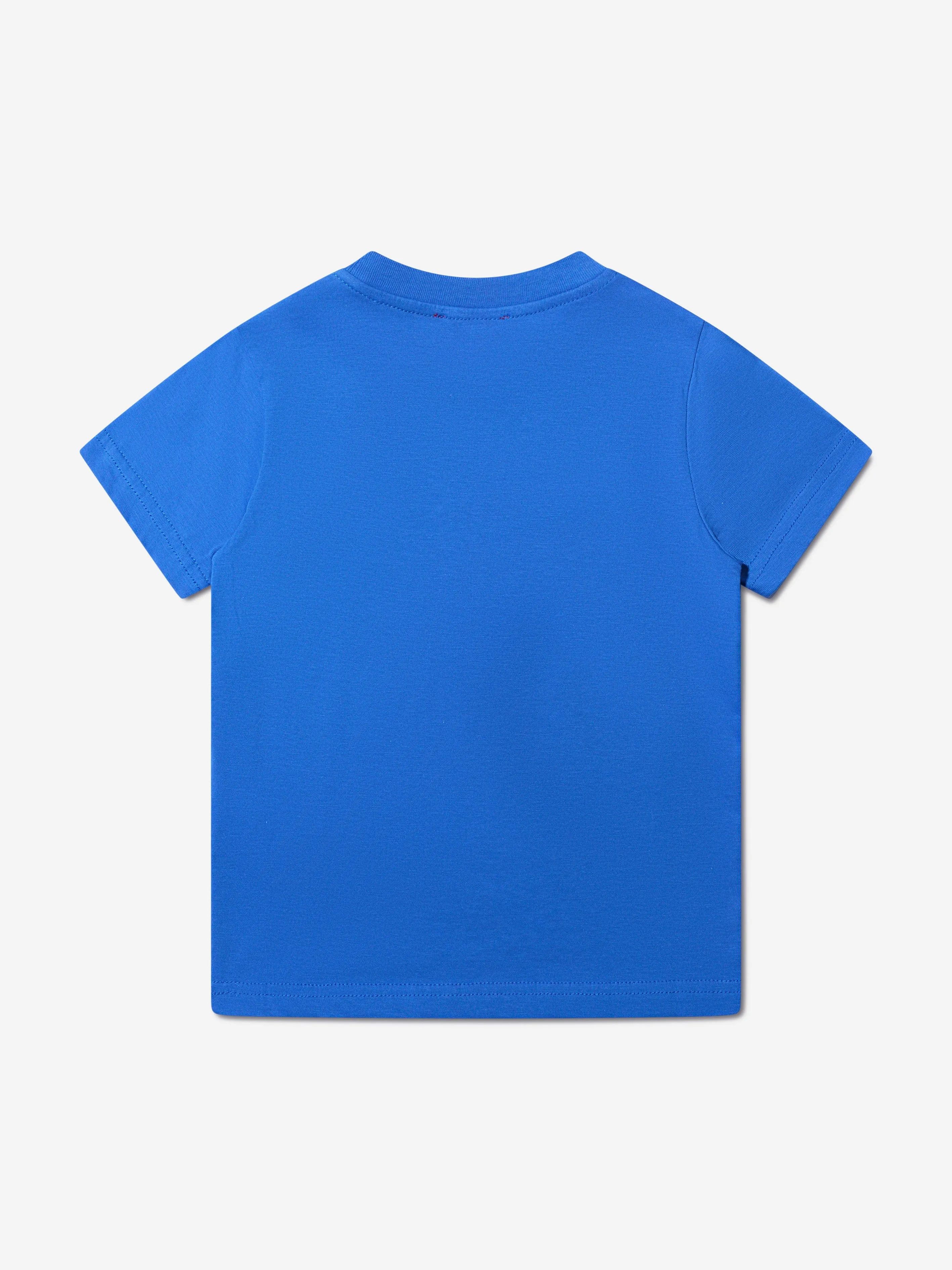 Diesel Boys Logo Print T-Shirt in Blue