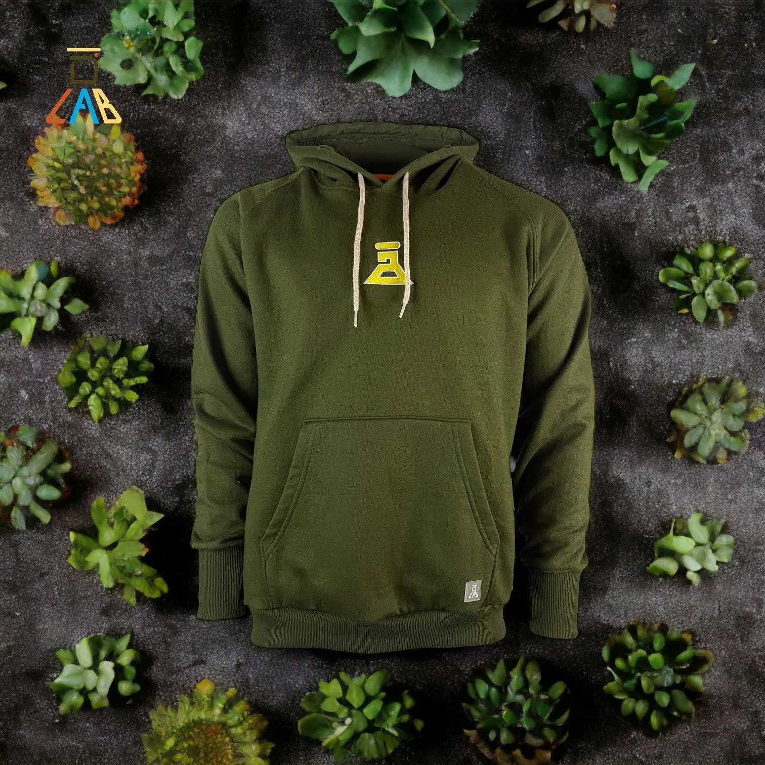 DLAB "SCRIPT” Oversized Hoodie Olive Green