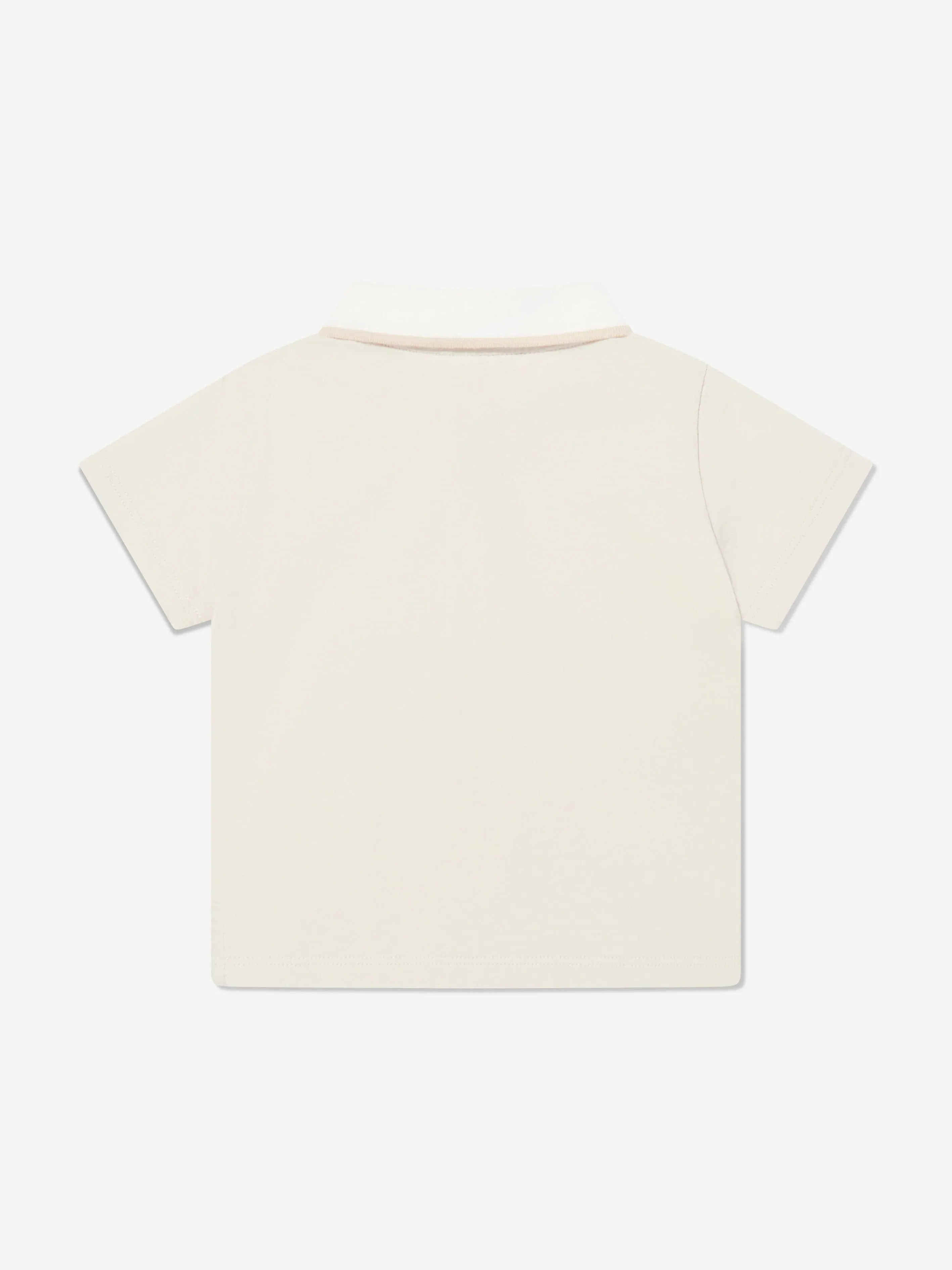 Fendi Baby Boys Jersey Polo Shirt in Beige