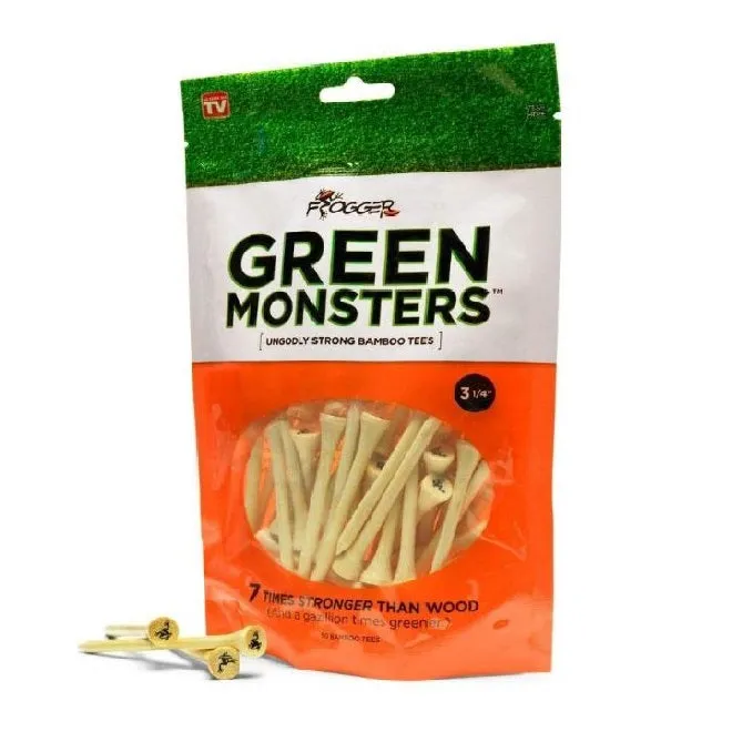 Frogger Golf Green Monsters Bamboo Tees - Ungodly Strong Tees