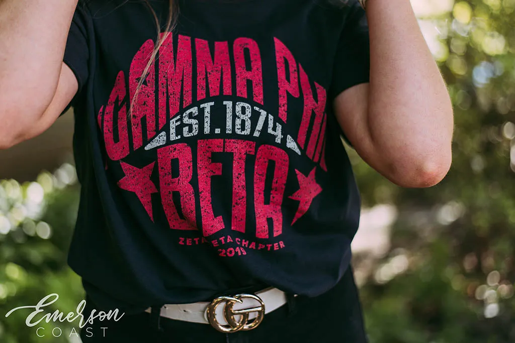 Gamma Phi Beta Distressed Recruitment Tee