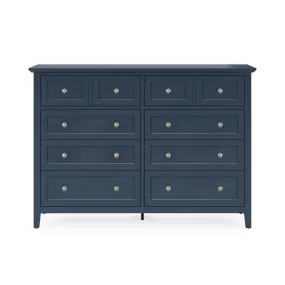 Grace Eight Drawer Dresser in Blueberry (2024)