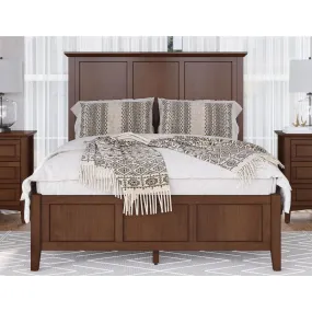 Grace Three Panel Bed in Dark Mocha