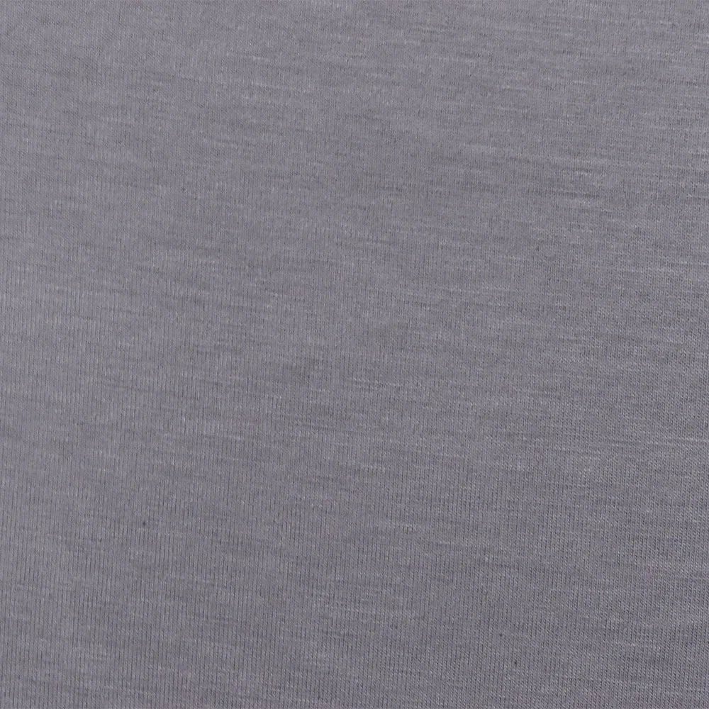 Gray Solid Stretch Spandex Rayon Modal Jersey Knit Fabric