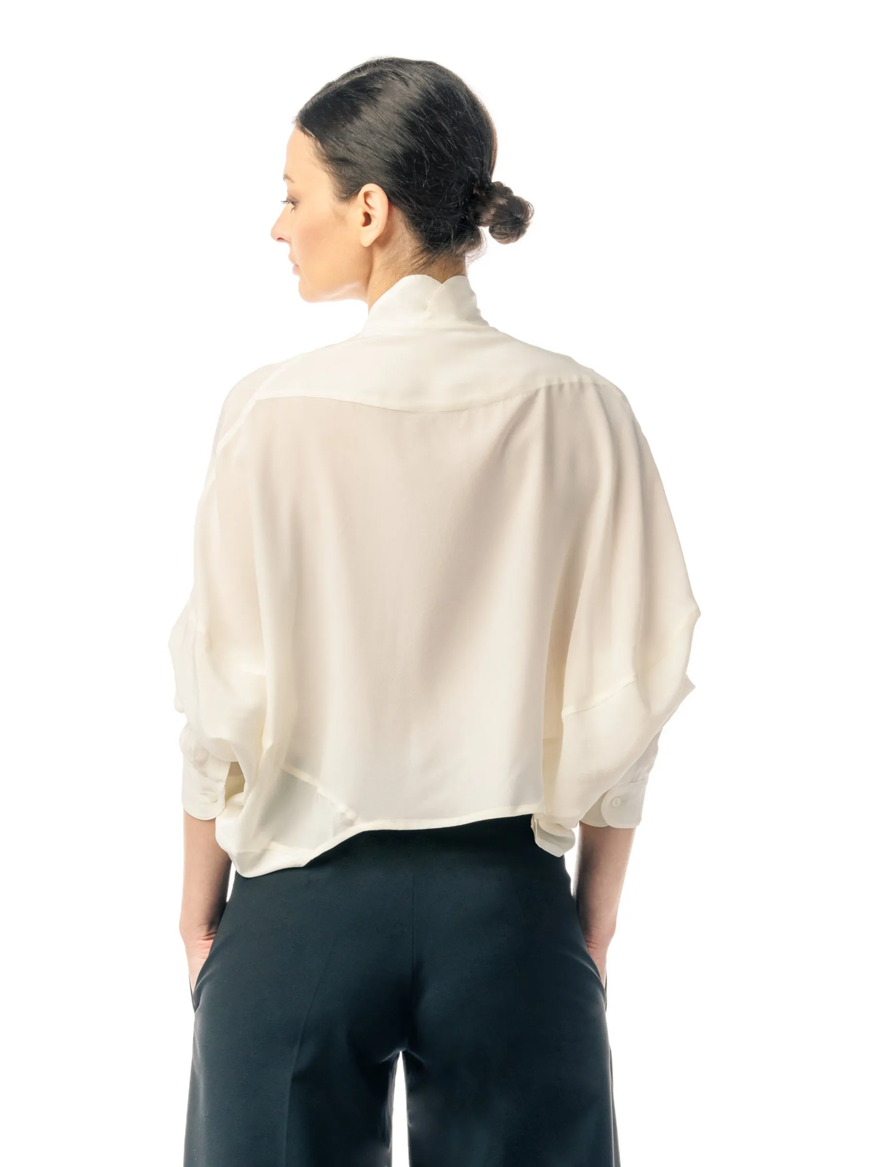 Grazia Ivoire Silk Shirt