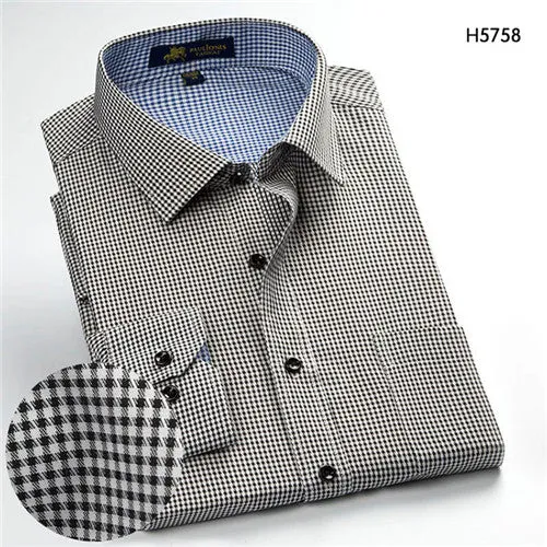 High Quality PlaidLong Sleeve Shirt #H57XX