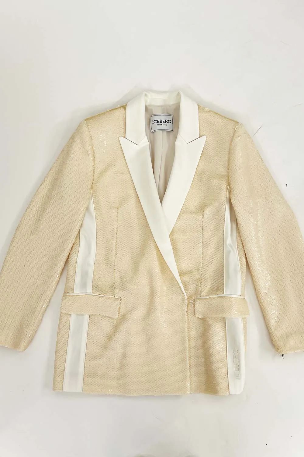 Iceberg - Sequin Blazer: Milk