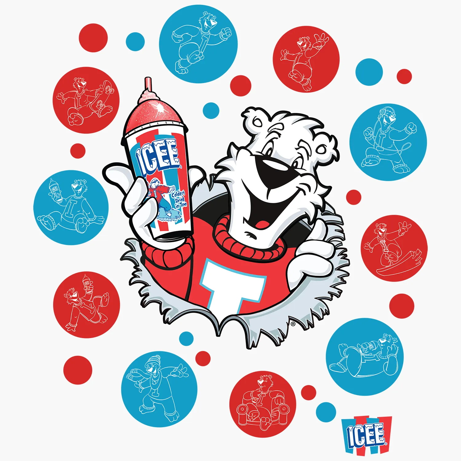 Icee - Polar Bear Logo Tee