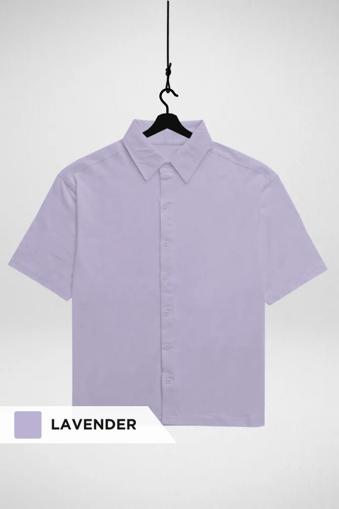 Lavender and Navy Blue Oversized Shirts Combo