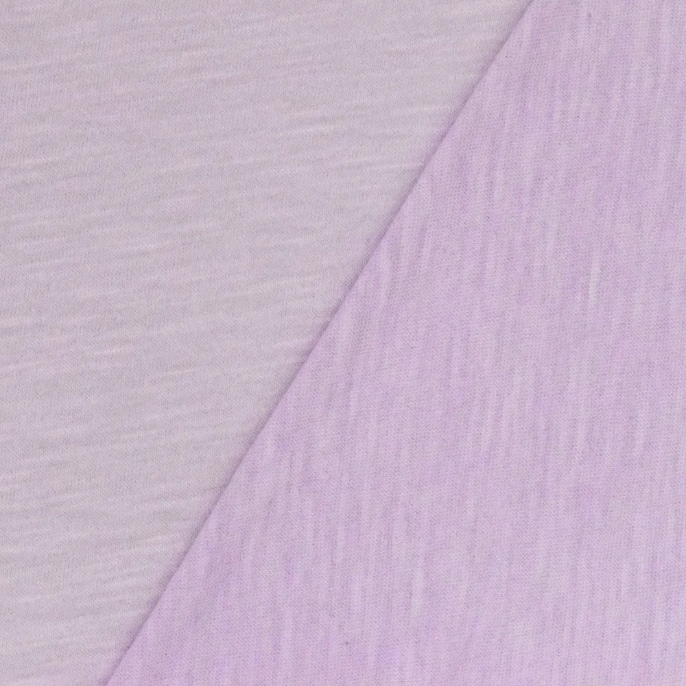 Light Purple Slub Stretch Jersey Knit Fabric