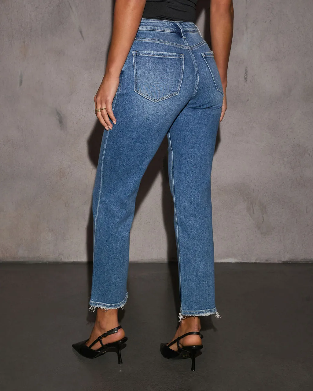 Marjorie High Rise Straight Leg Jeans