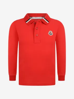 Moncler Enfant Boys Pique Cotton Polo Top