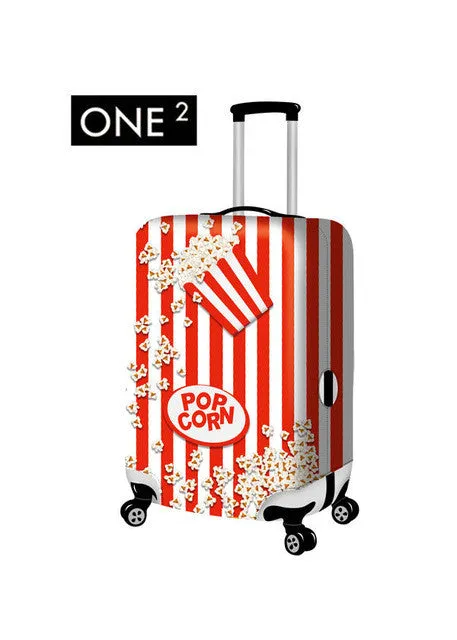 Newest design fashion customised luggage cover, colourful suitcase cover for girls, luggage protective cover