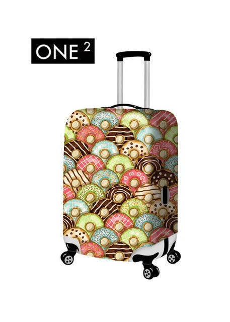 Newest design fashion customised luggage cover, colourful suitcase cover for girls, luggage protective cover