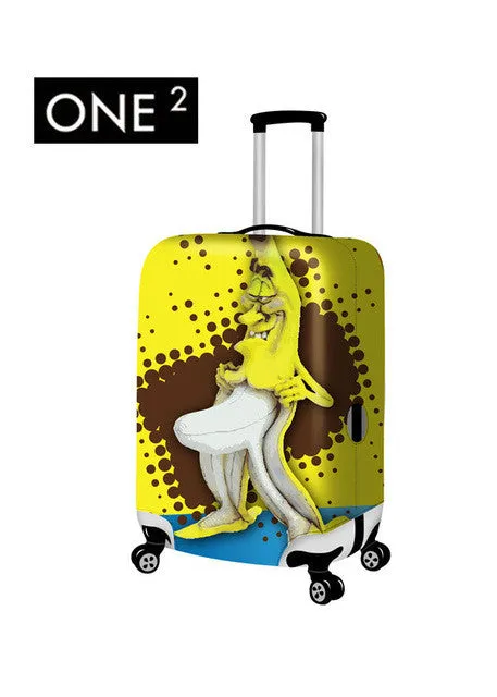 Newest design fashion customised luggage cover, colourful suitcase cover for girls, luggage protective cover