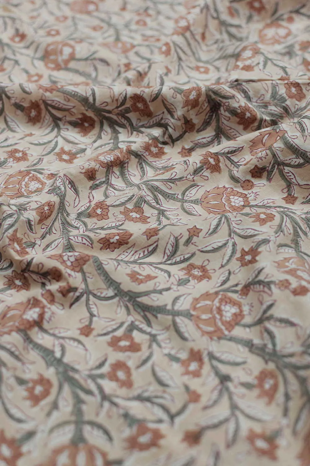 Prettiest Floral Sanganeri Cotton Fabric - 1.6m