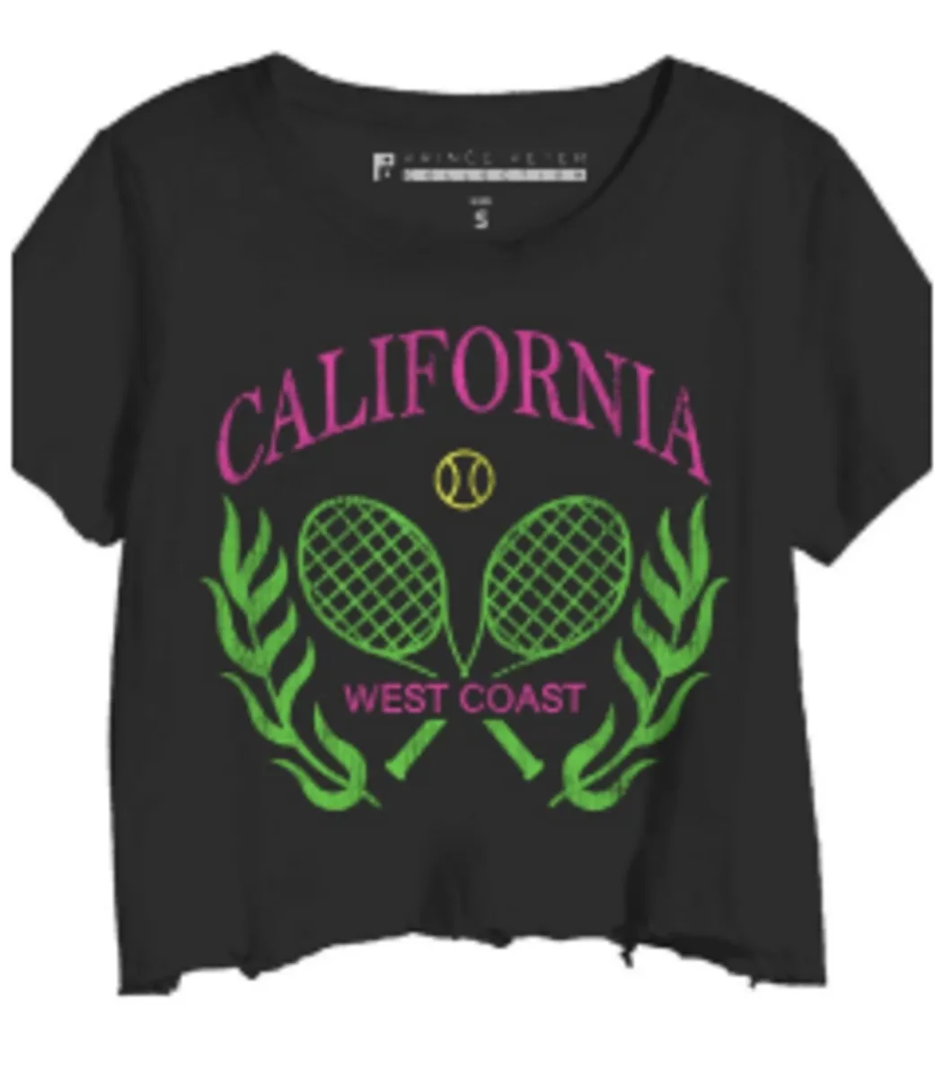 Prince Peter Tween California West Coast Distressed Crop Tee