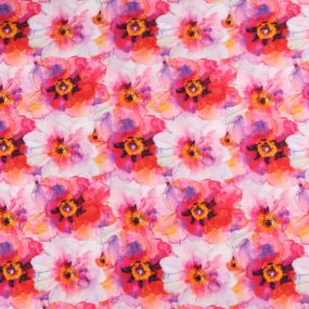 Printed Gauze - PANSY 001 - Pink