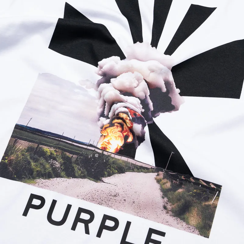 Purple Brand Blast Tee - White