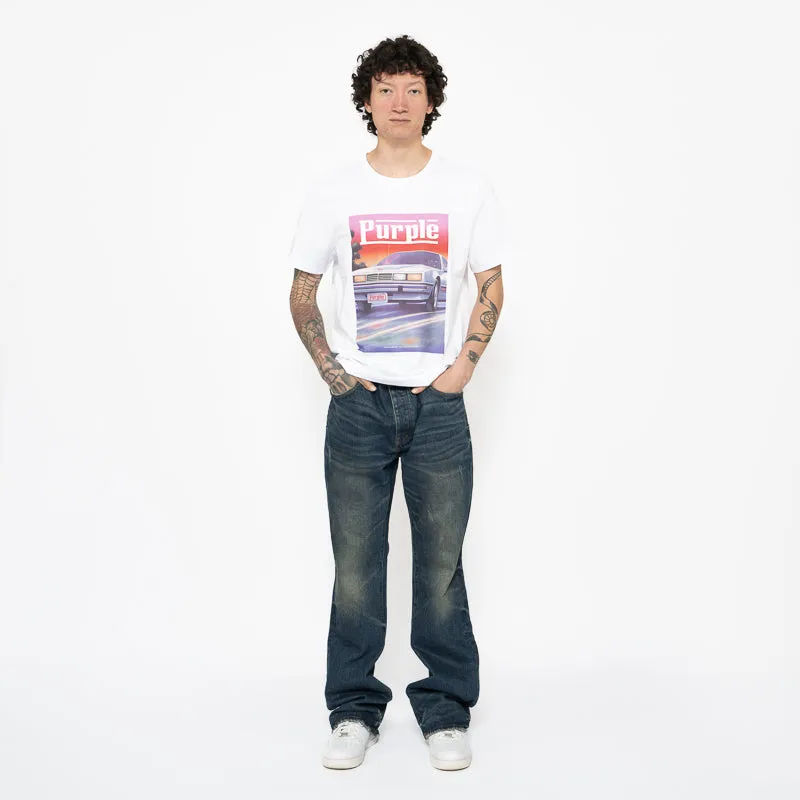 Purple Brand Cruise Tee - White