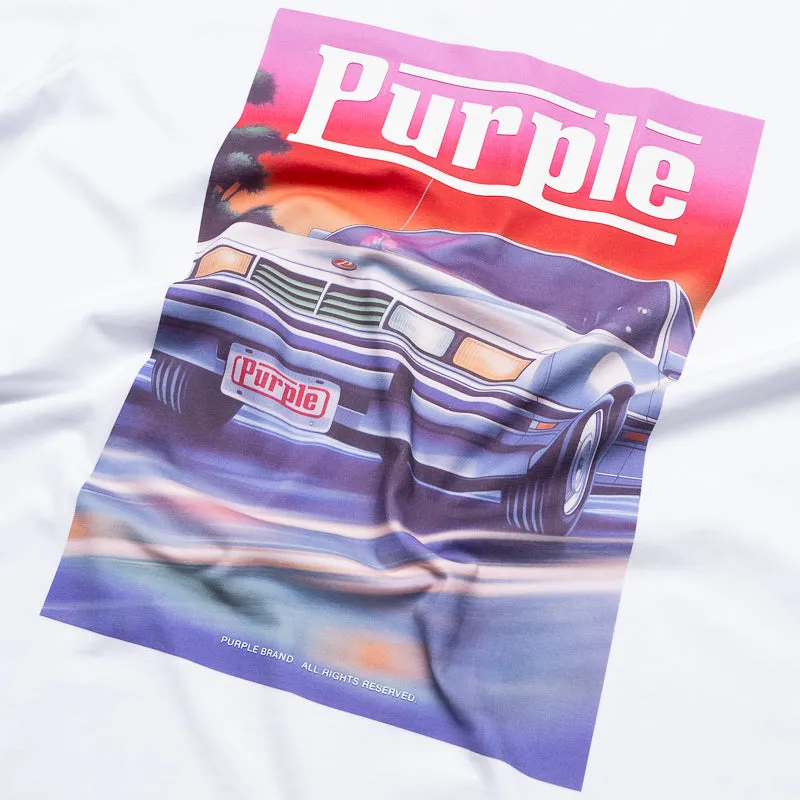 Purple Brand Cruise Tee - White