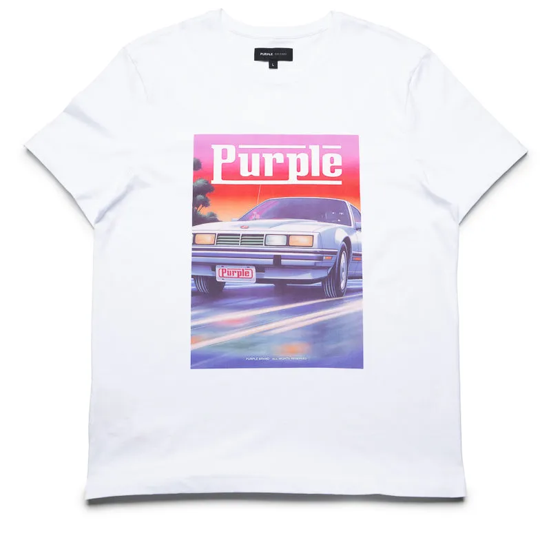 Purple Brand Cruise Tee - White