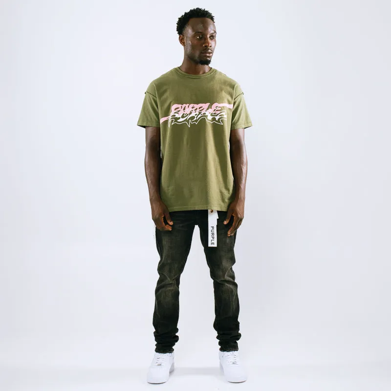 Purple Brand Double Trouble Tee - Green