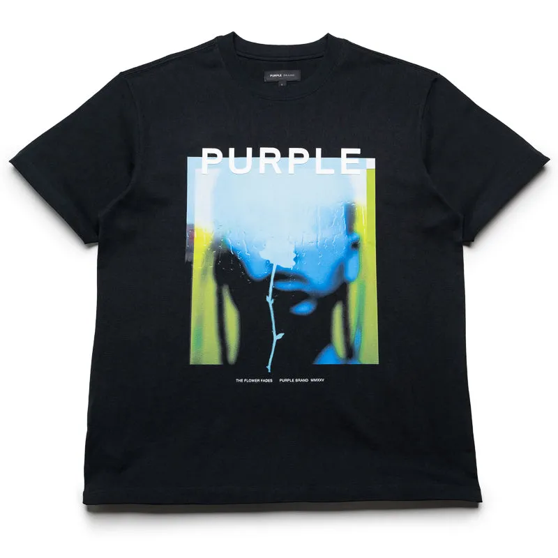 Purple Brand Flower Tee - Black