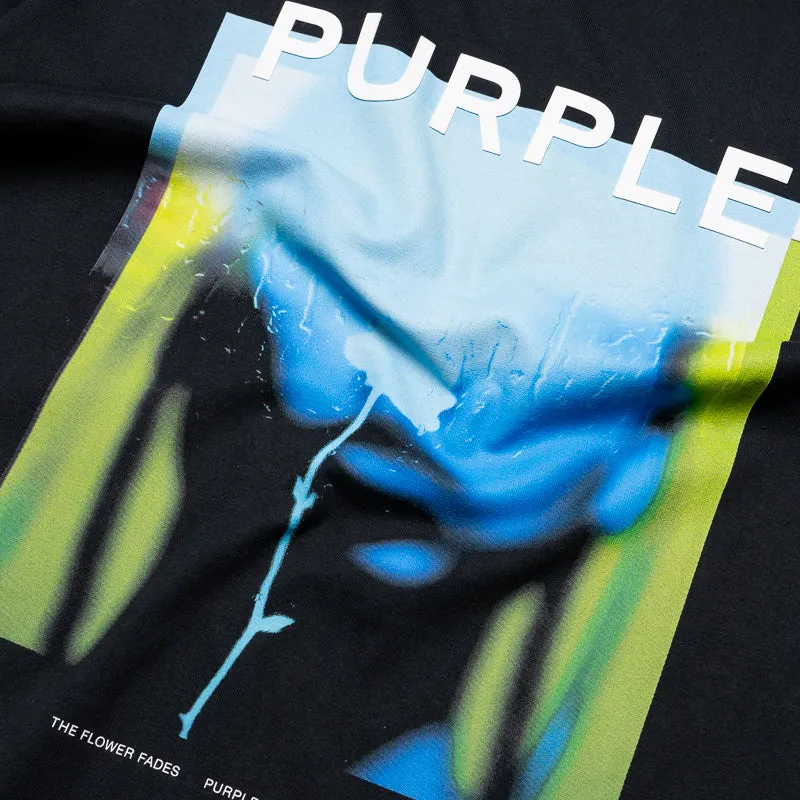 Purple Brand Flower Tee - Black