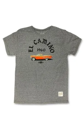 Retro Brand El Camino Graphic Tee In Streaky Grey