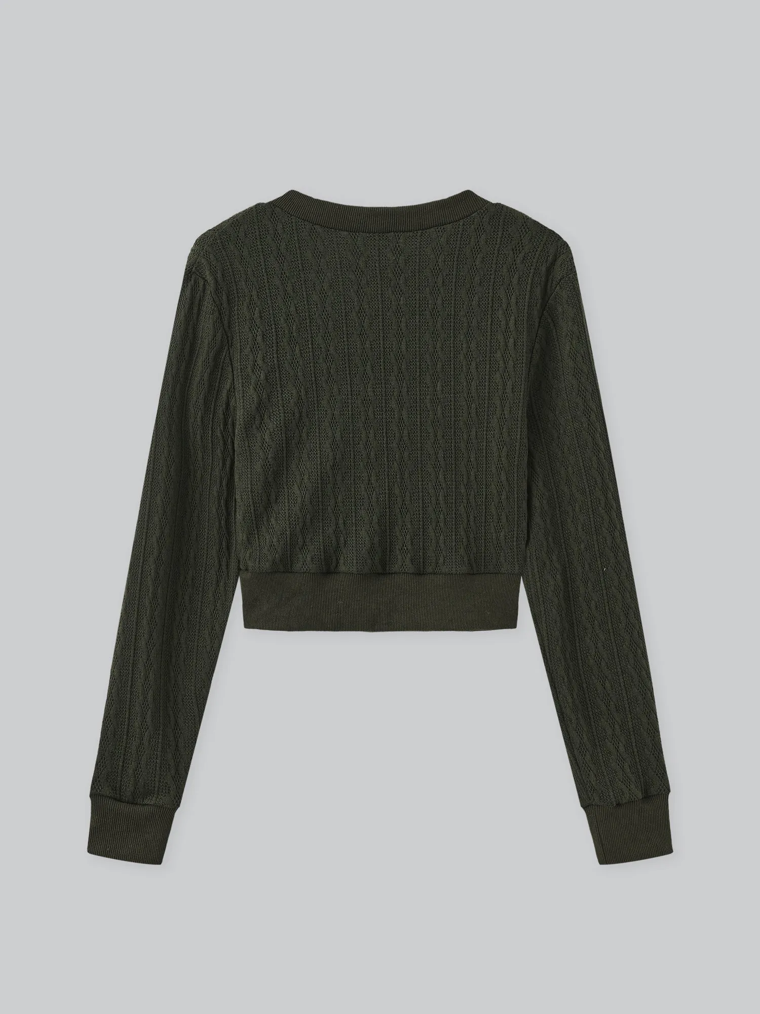 Riveria Signature Cable Knit Top