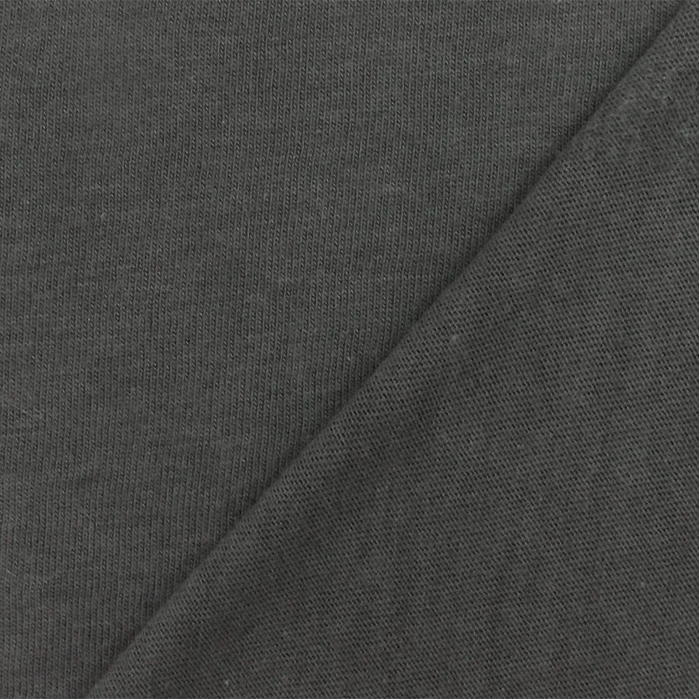 Shadow Gray Solid Stretch Jersey Knit Fabric